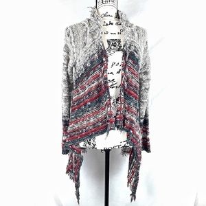 Bke gimmiks Fringe Open Front Hi-Lo Cardigan 😊🌻